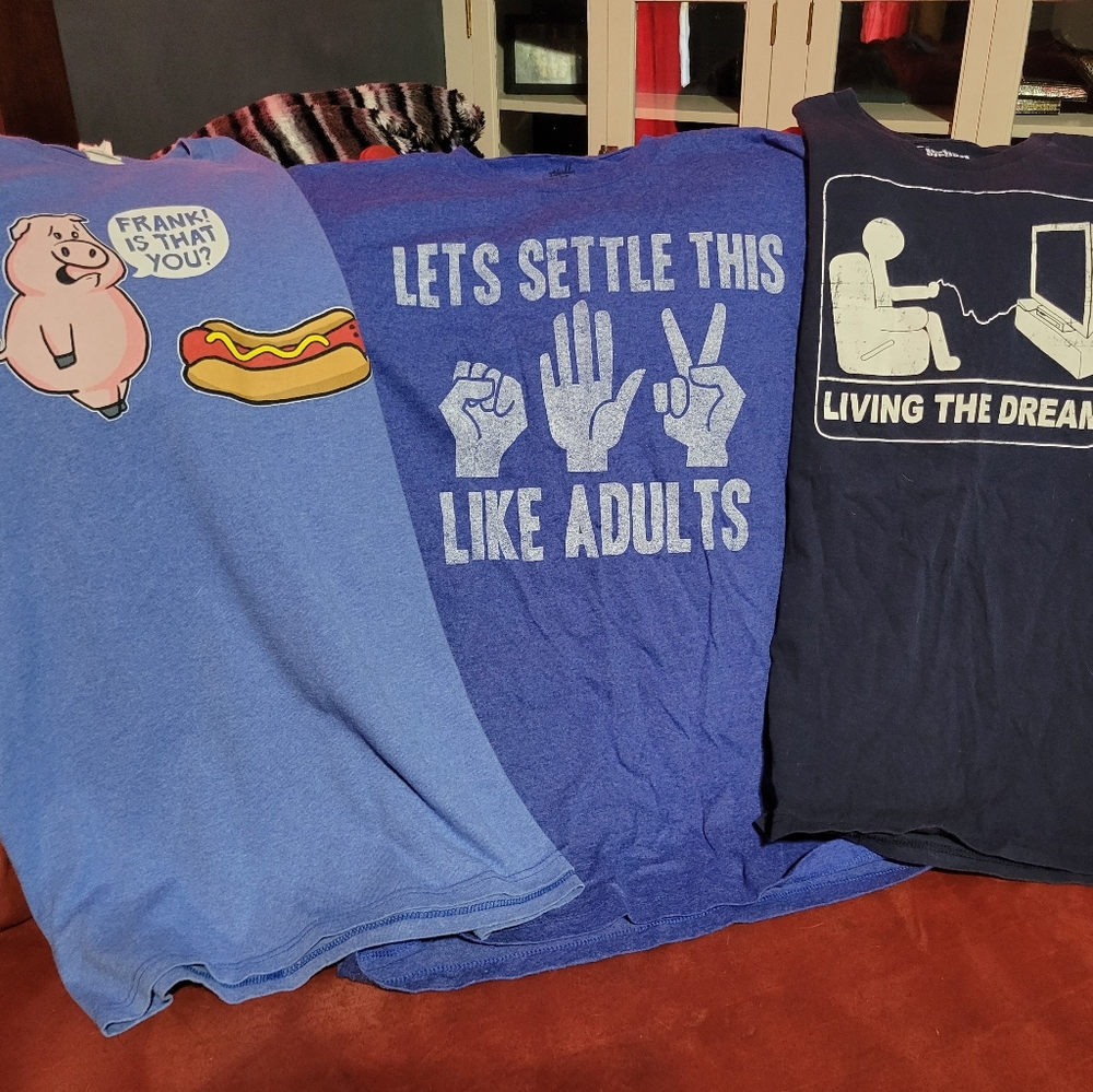 3 Pack Funny Graphic Tshirts